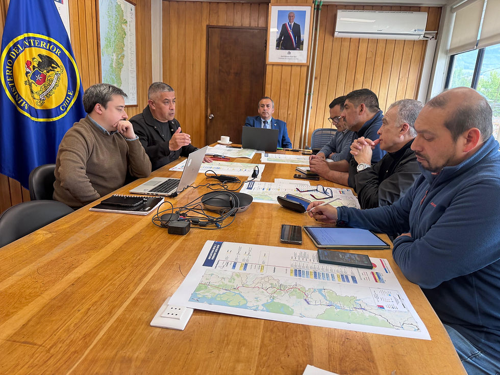 Edelaysen y autoridades regionales refuerzan coordinación por obras en la Ruta 7
