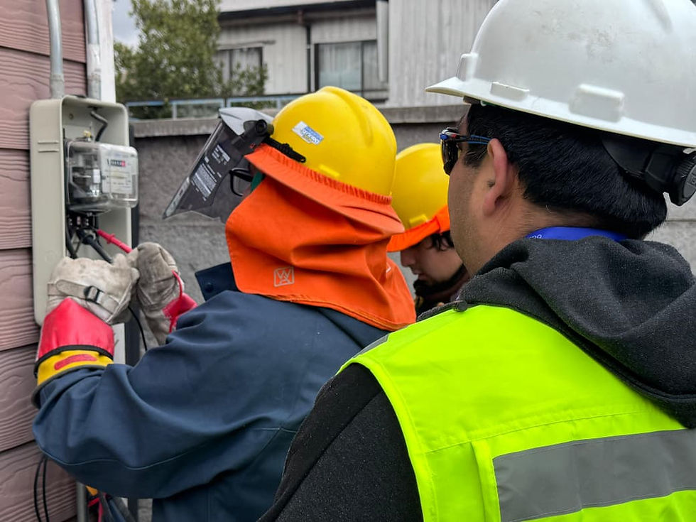 Edelaysen realizó operativo de inspección y revisión de medidores domiciliarios y comerciales en Coyhaique