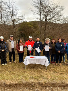 En Mallín Grande se dio el vamos a la construcción de cinco nuevos portales de acceso para la comuna de Chile Chico
