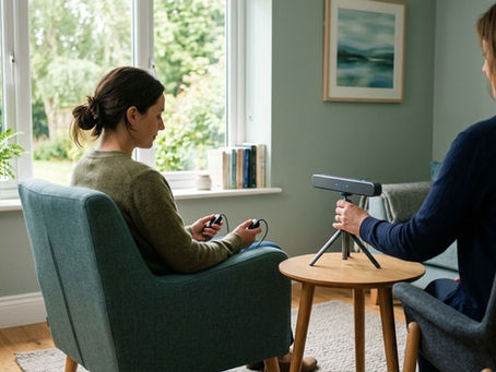 A patient receiving EMDR therapy in Wyomissing, PA