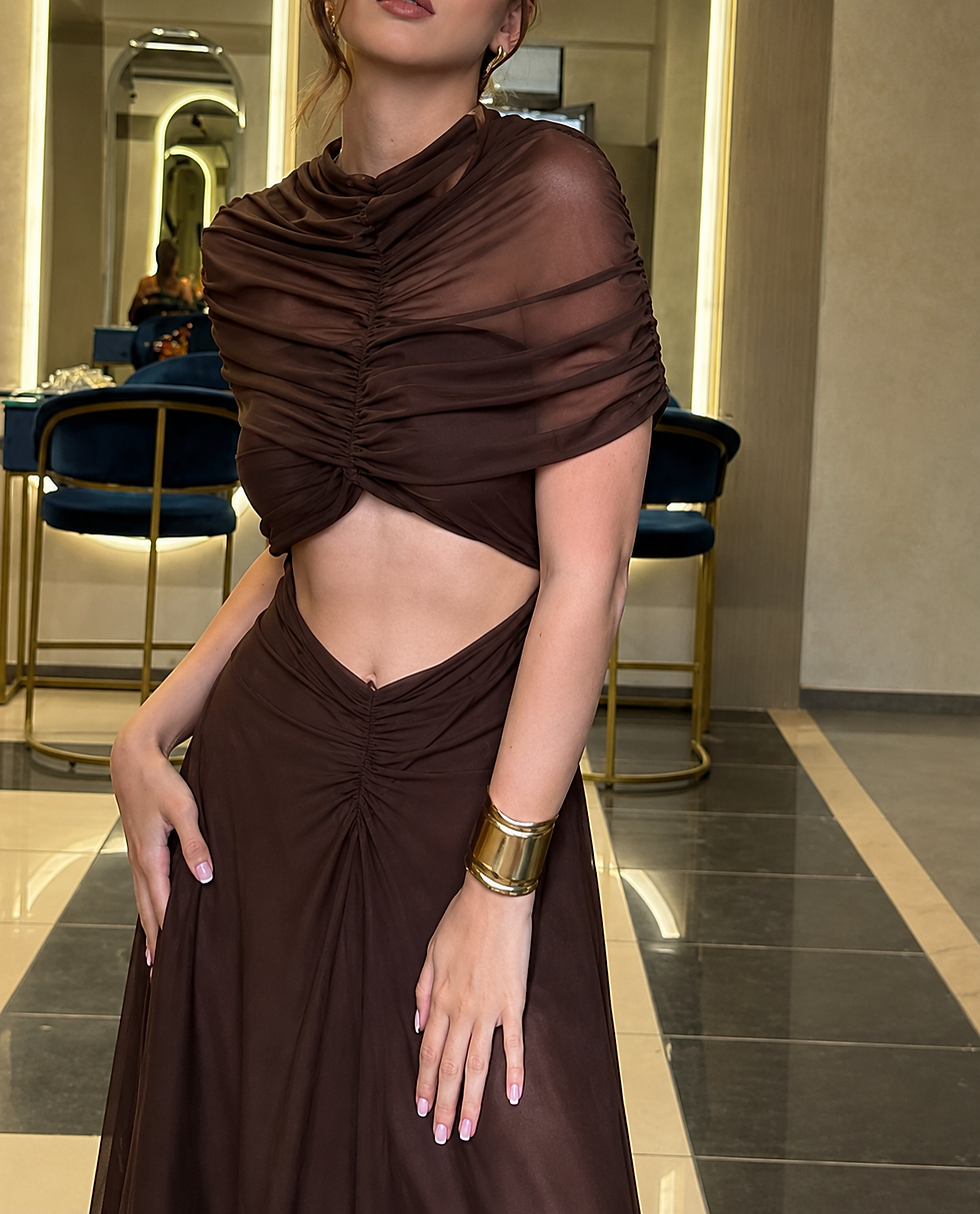 Thumbnail: Contour Ruched Maxi Dress