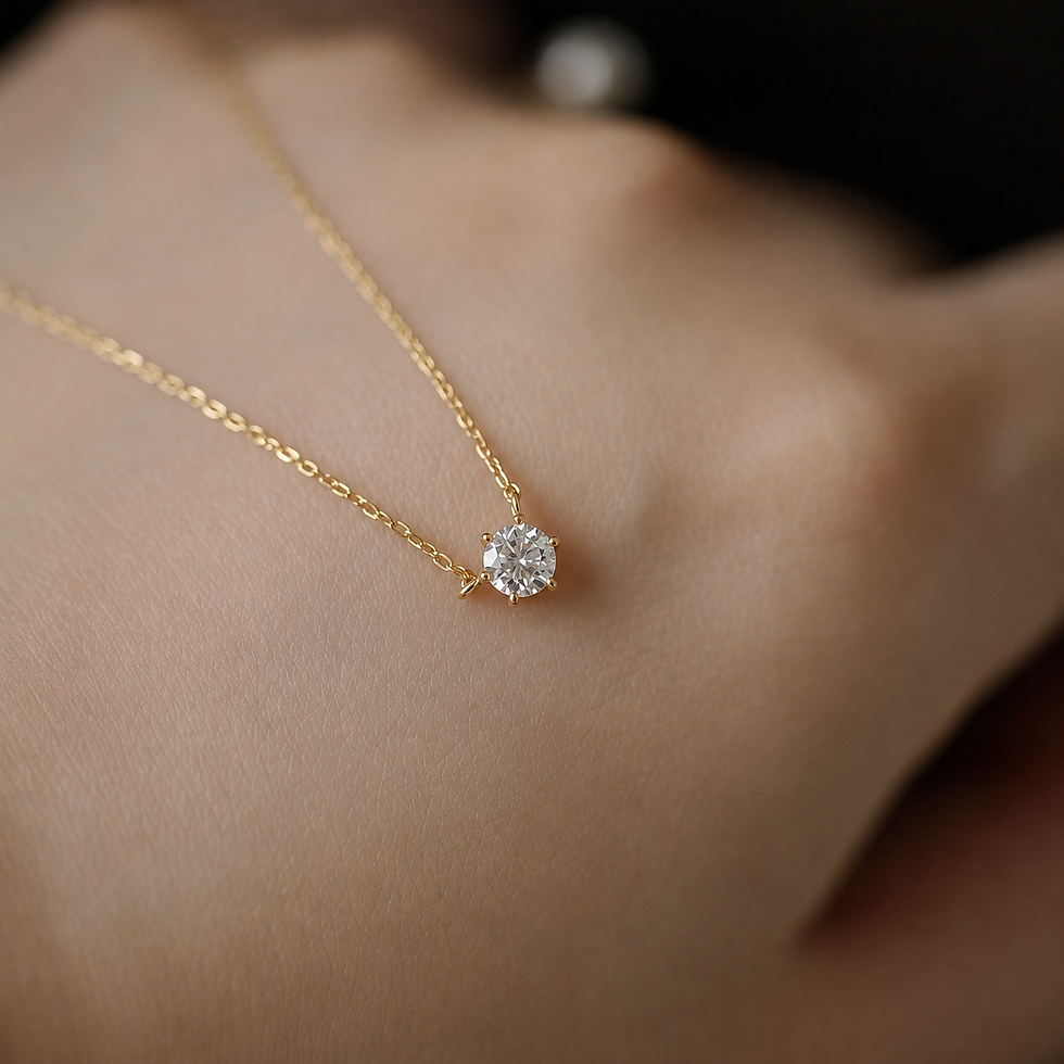 Thumbnail: Lumière Solitaire Necklace
