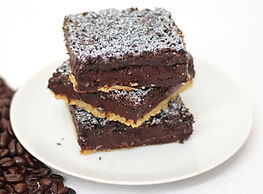 Mocha Bar, stacked on a plate
