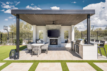 arizona tile, fantasy silver satin marble slab, william sonoma, concerto glossy tile, Aequa 8x32 R11 anti-slip tile, gas fireplace, Quintana Surfaces, outdoor flamelss candles, PERGOLA , DUNES PEARL WAVE, STRAIGHT STACK,  careyes woven outdoor lantern, premium flicker outdoor candles, palma outdoor, pasadena dining chair, santa barbara outdoor barstool, William sonoma home, Palma Dining table, azzurro living, travertine pavers