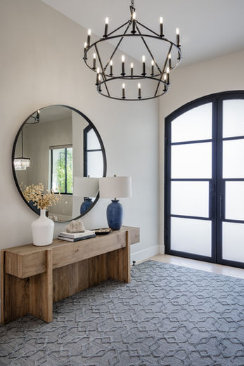 19th English open work two tier round chandelier, iron door, RH, Crate & Barrel