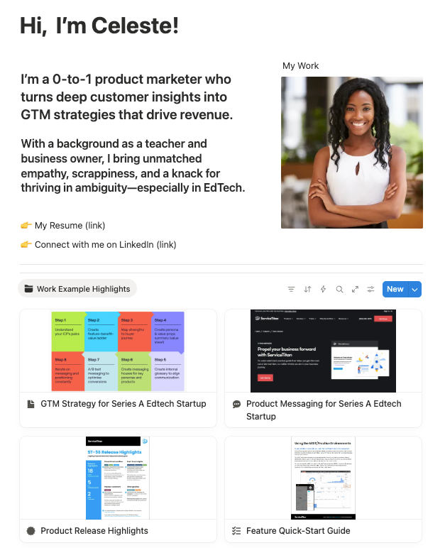 product marketing portfolio 