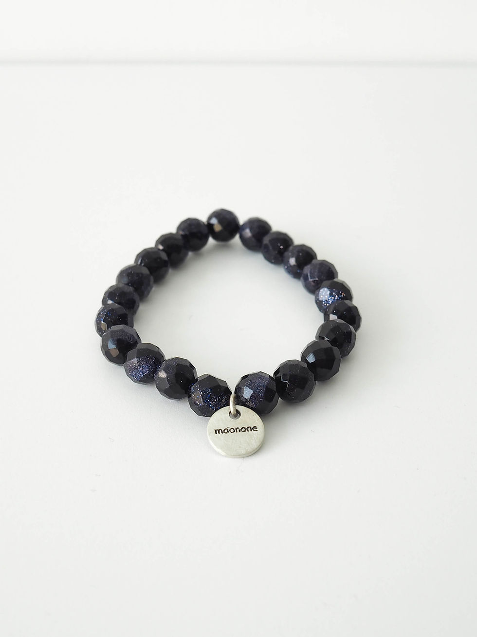 Thumbnail: Cutted  Blue Sand Stone Bracelet (8mm)