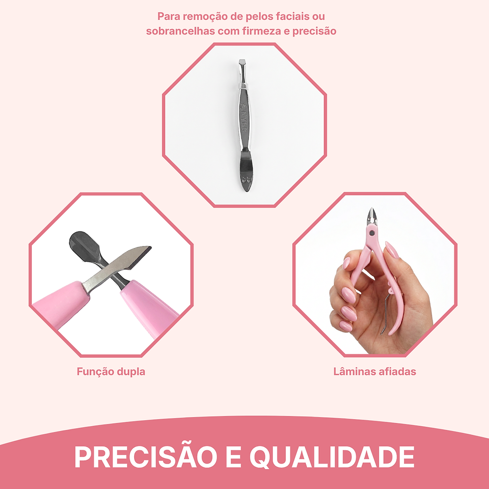 Miniatura: Conjunto: Alicate, Espatula, Lixa E Pinça