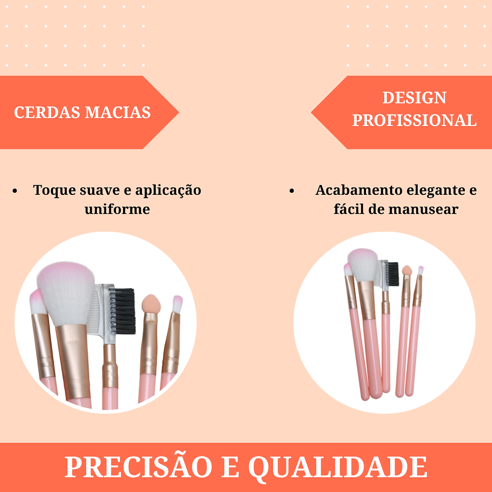 Miniatura: Kit Pincéis de Maquiagem Nude Collection