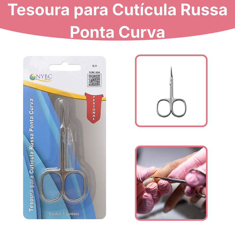 Miniatura: Tesoura para Cutícula Russa Ponta Curva