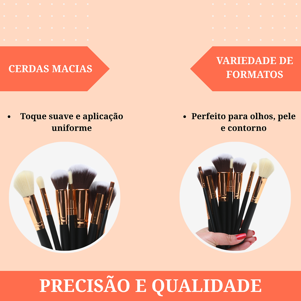 Miniatura: Kit Pincéis de Maquiagem Glamour Sombrio