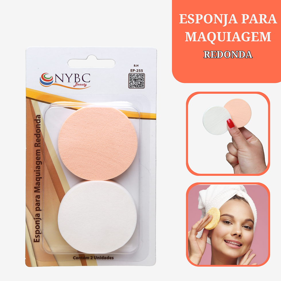 Miniatura: Esponja para Maquiagem Semiesférica