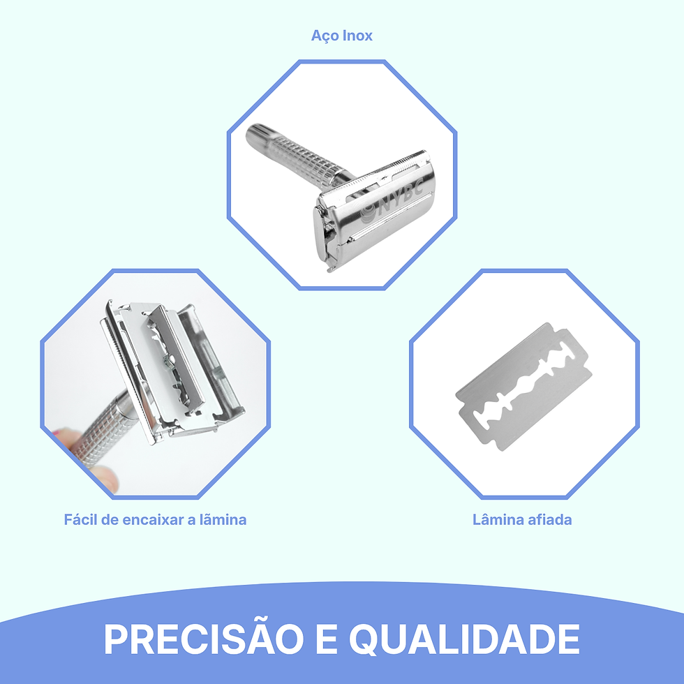 Miniatura: Aparelho de Barbear Classico, Articulado com Lamina