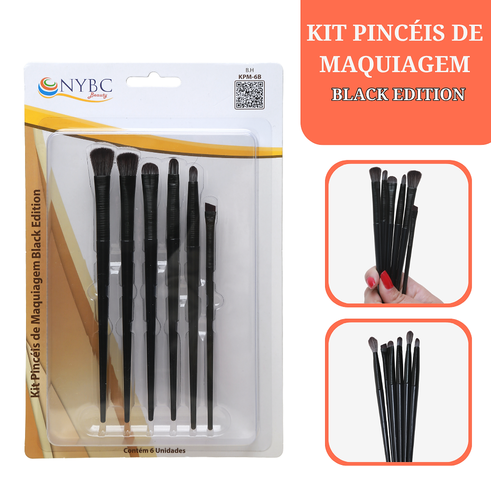 Miniatura: Kit Pincéis de Maquiagem Black Edition