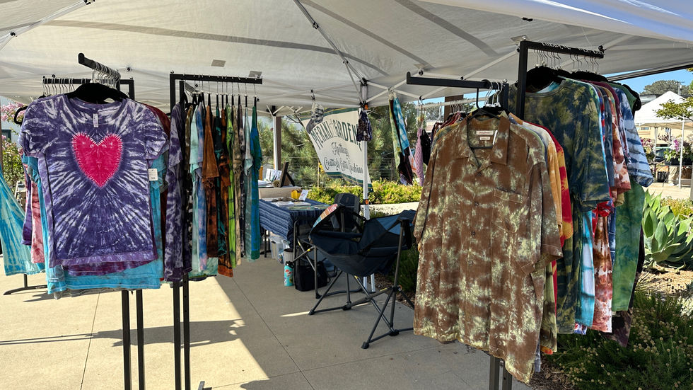 Vibrant Tie-Dye Clothing Display
