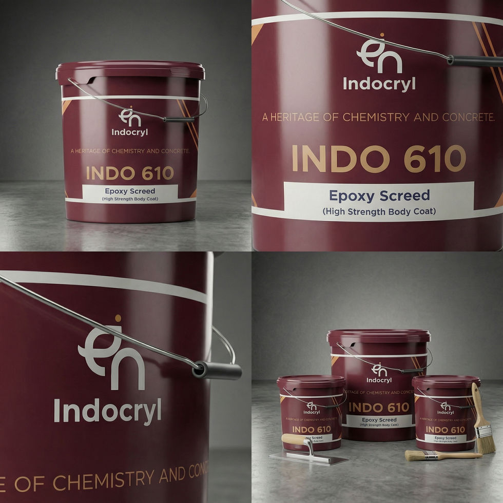 Hand troweling INDO 610 high-strength epoxy screed to create a flat industrial floor underlayment.