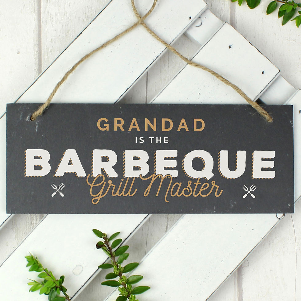 Grandad BBQ Grill Master sign