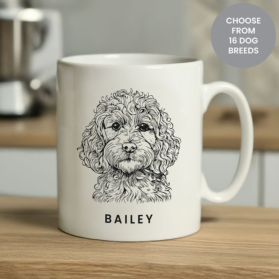 Thumbnail: Personalized mug, Bailey the Cockapoo