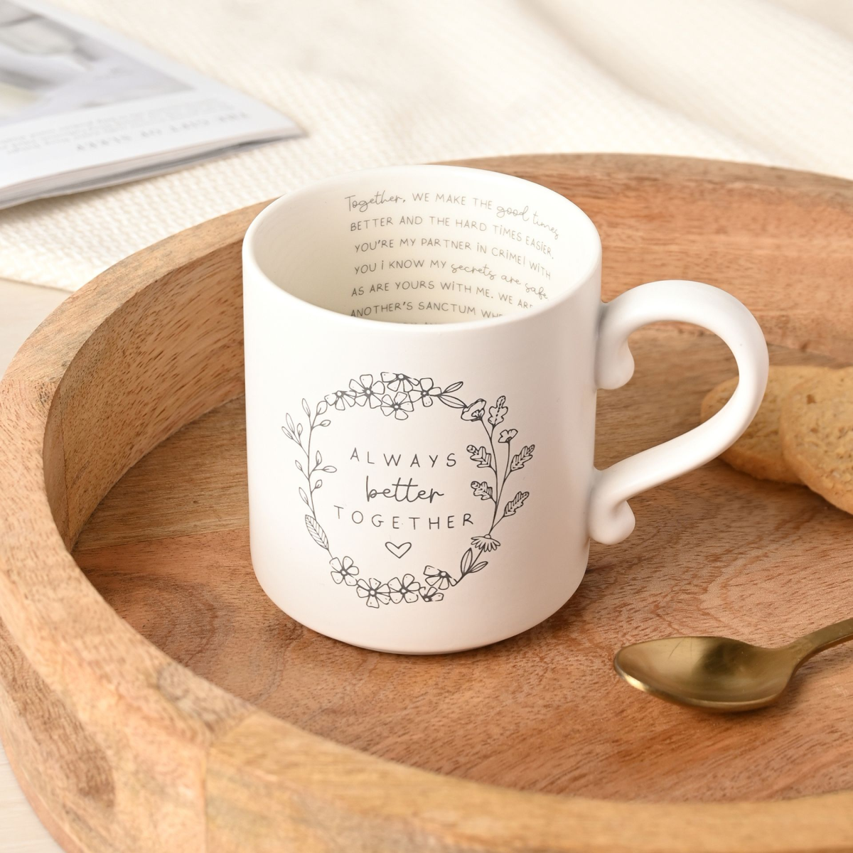 Moments Mug With Inside Words - Always Better Together