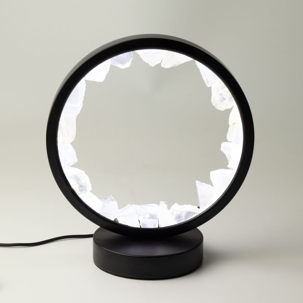 Gemstone Halo Lamp - Zen Mind - Clear Quartz
