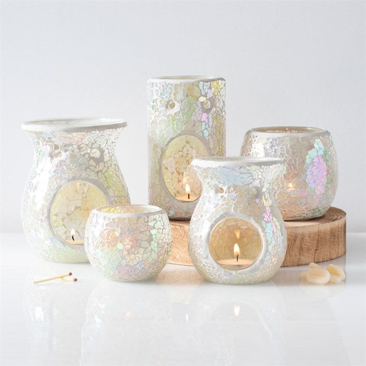Thumbnail: Assortment of iridescent ceramic oil warmers