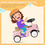 Thumbnail: Child in pink ride-on car, anti-overturning device