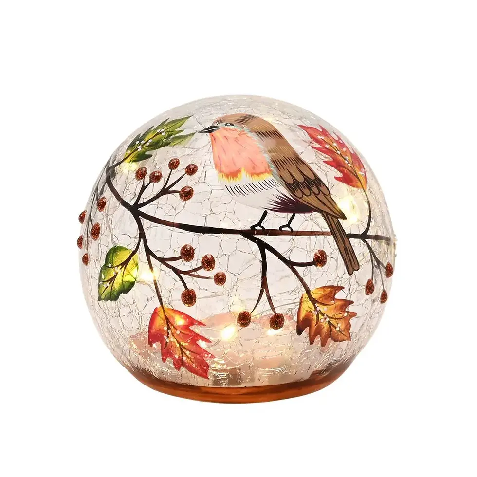 Thumbnail: Country Living Autumn Robin LED Light Up Orb