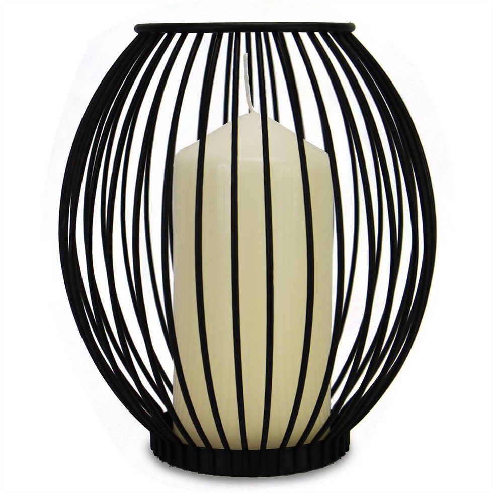 Thumbnail: Black metal candle lantern