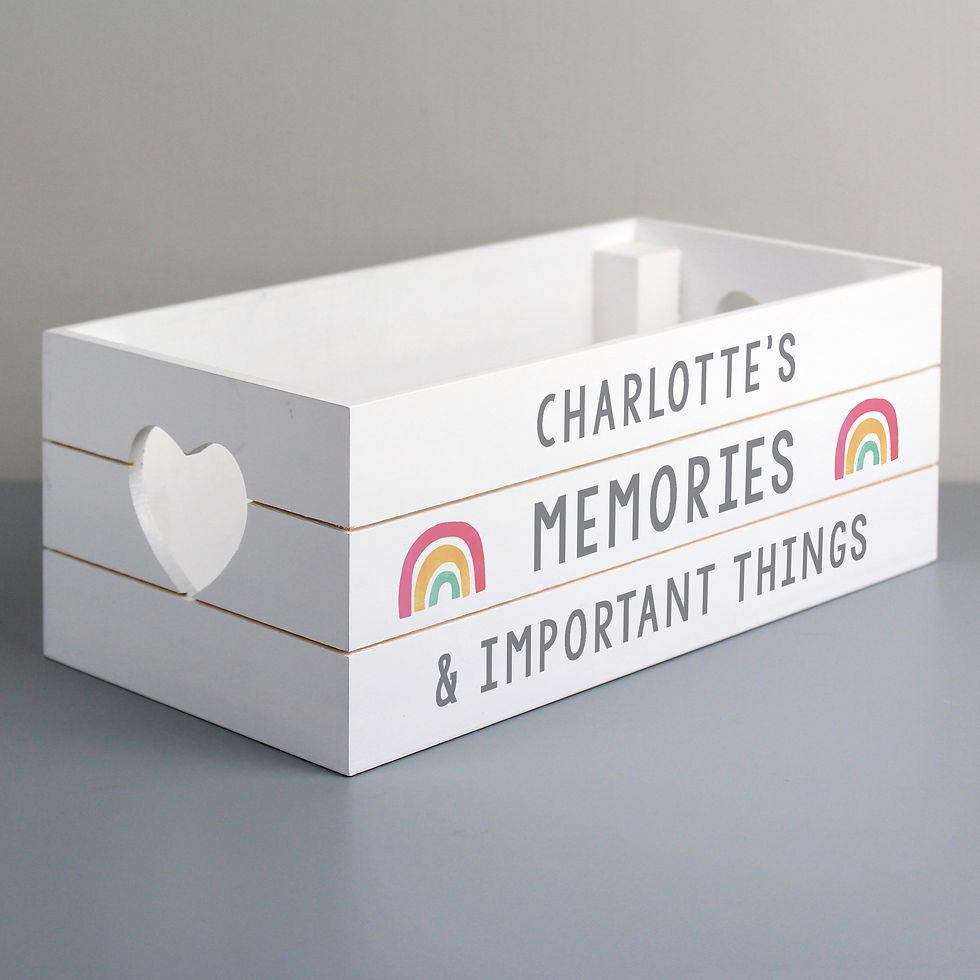 Charlotte's Memories & Important Things wooden box