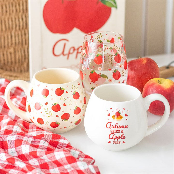Thumbnail: Apple-themed mugs, one with "Autumn Apple" text