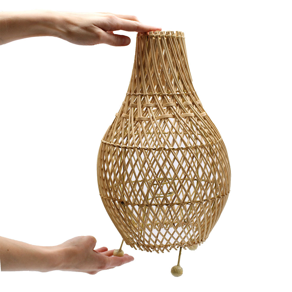 Thumbnail: Rattan Table Lamps - Dark Brown