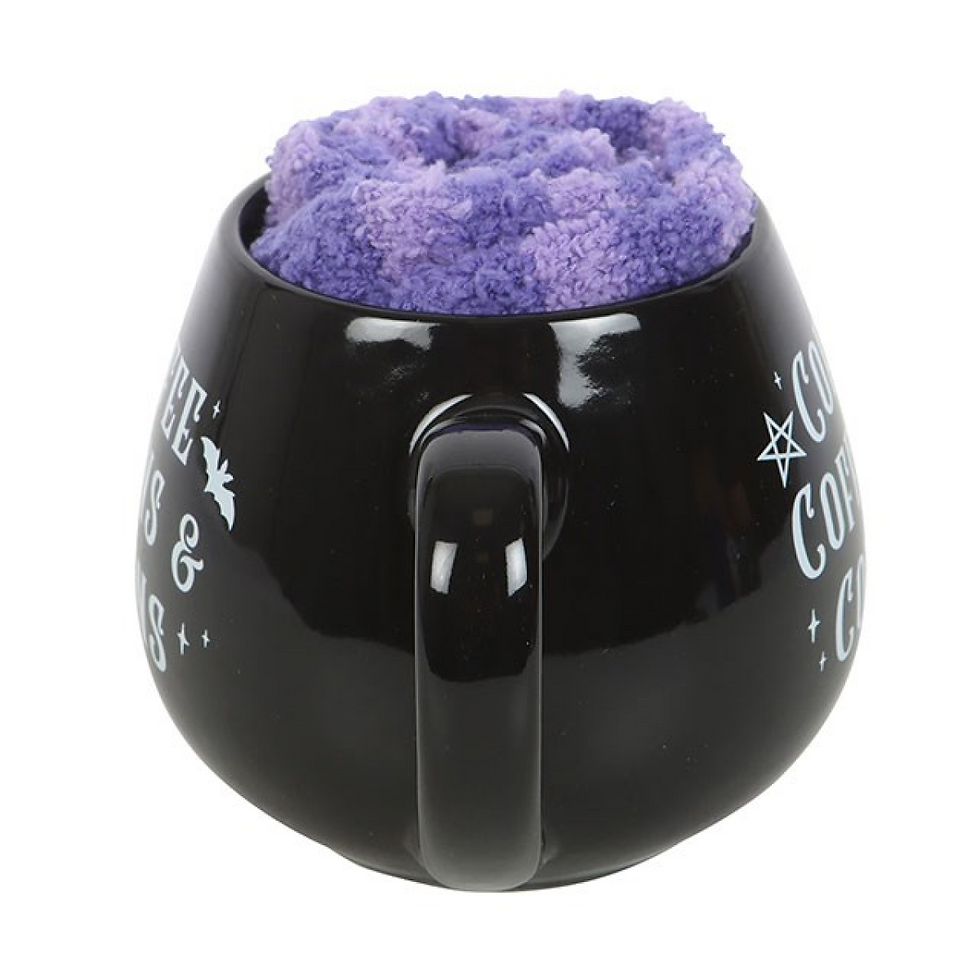 Thumbnail: Coffee, Coffins & Covens Mug and Socks Set