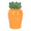 Thumbnail: Orange carrot-shaped ceramic canister with lid