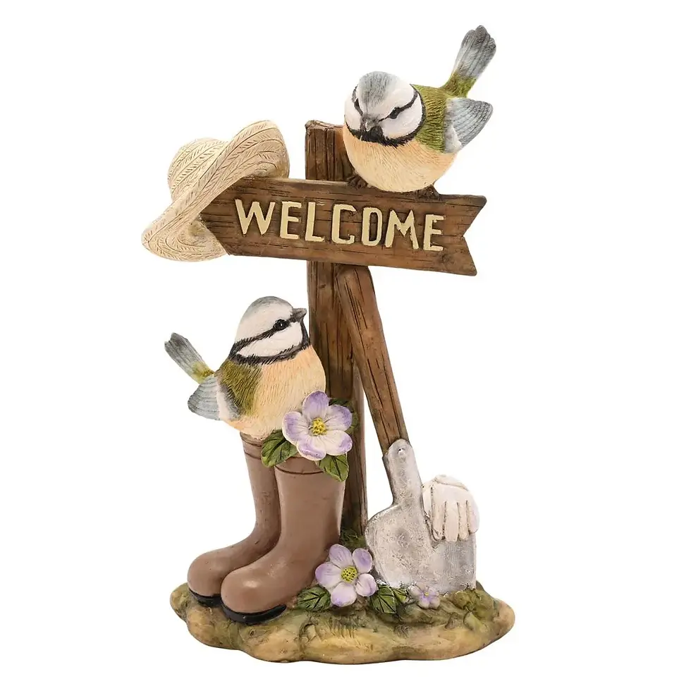 Thumbnail: Country Living Blue Tits Welcome Sign