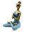 Thumbnail: Yoga Lady Figure Bronze & Turqoise