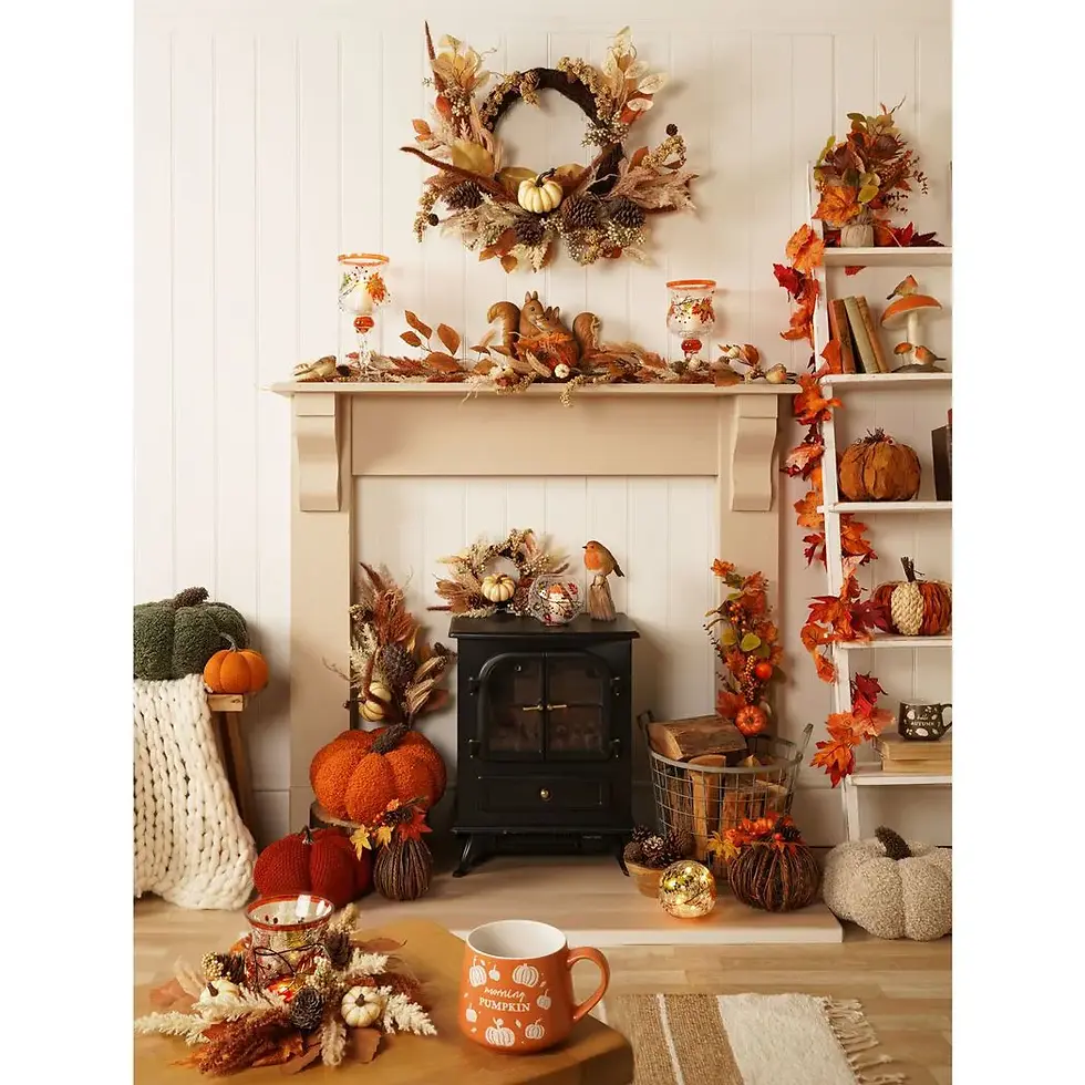 Thumbnail: Country Living Autumn Leaf Candle Goblet