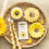 Thumbnail: Sunflower-themed gift set: candle, earrings, and decorations.