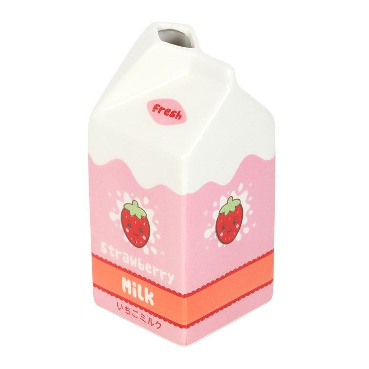Thumbnail: Strawberry Milk Carton Flower Vase