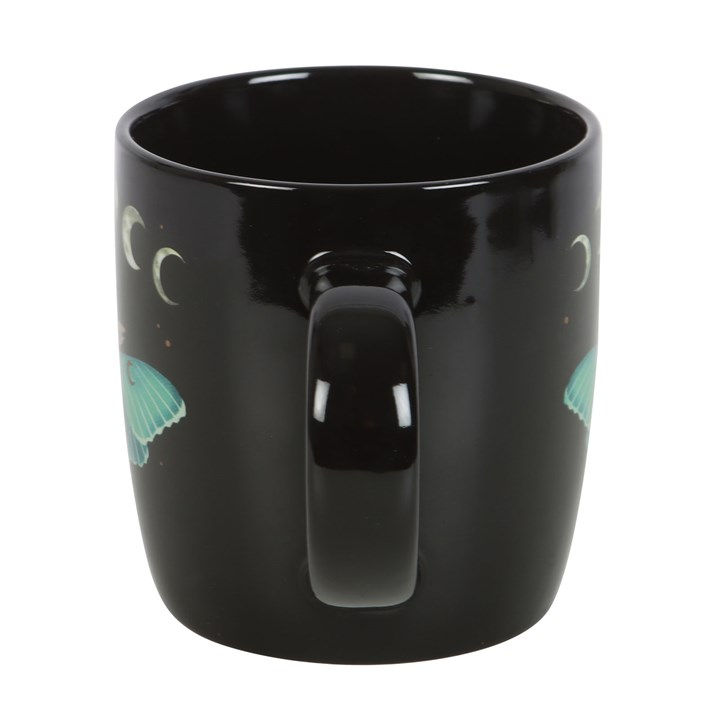 Thumbnail: Black mug with celestial design