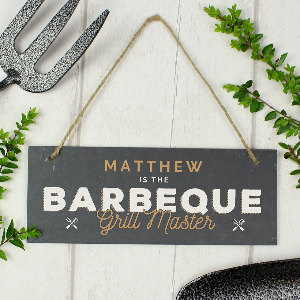 Thumbnail: Personalized BBQ grill master sign for Matthew