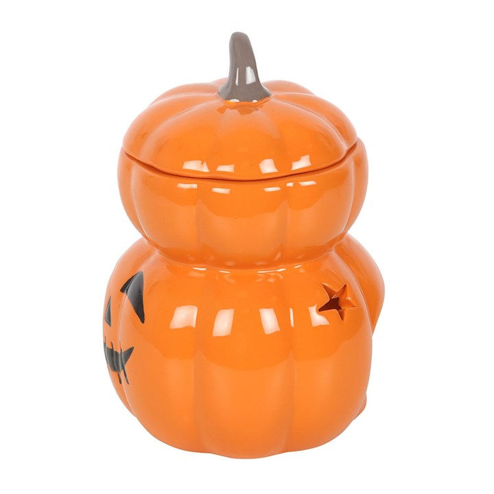 Thumbnail: Halloween pumpkin oil warmer, ceramic