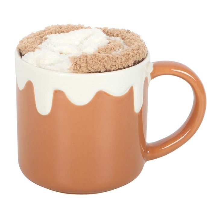 Thumbnail: Cinnamon Roll Mug and Socks Set