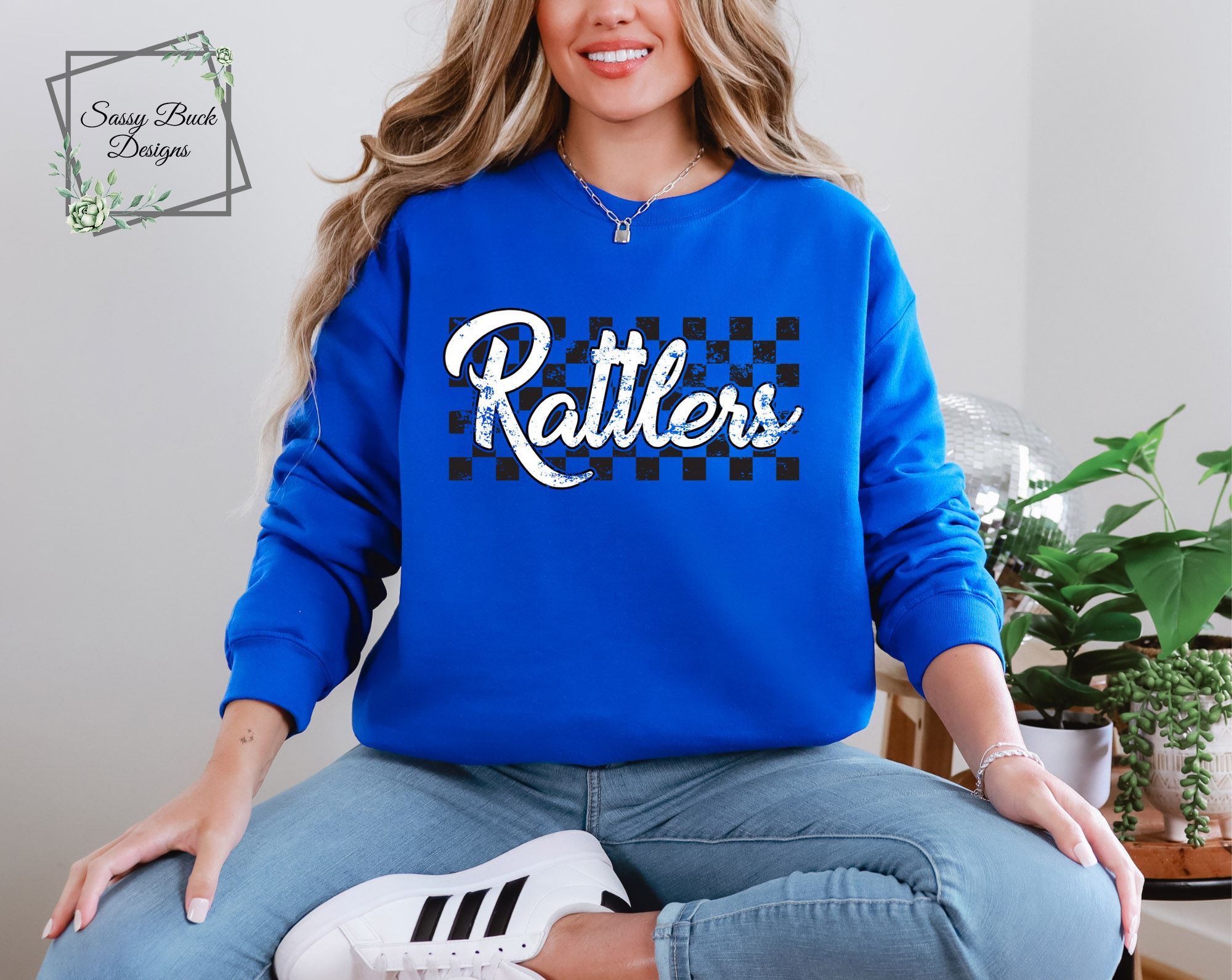 Retro Distressed Rattlers Check