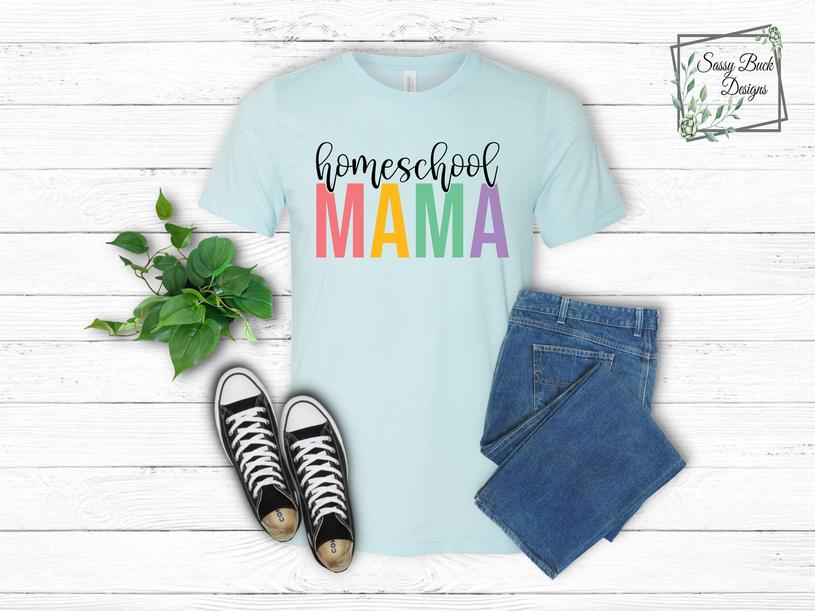 Homeschool Mama Block Letters