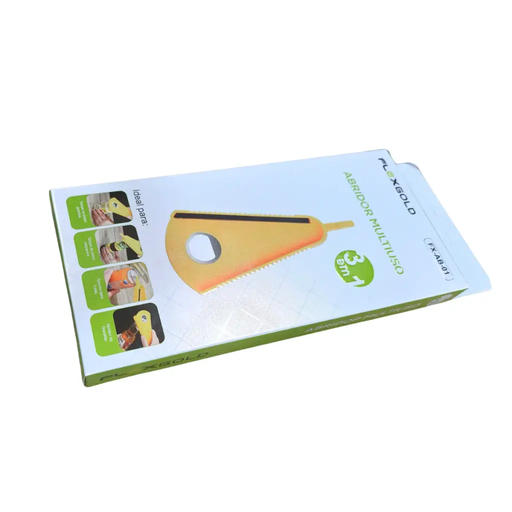 abridor multiuso 3 em 1 ideal Potes, Garrafas E Lata flexgold FX-AB-