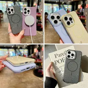 Miniatura: Capinha Lux Glitter MagSafe c/ Película para Câmera