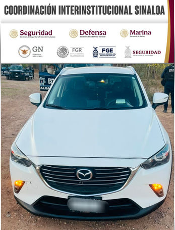 Grupo Interinstitucional recupera 2 vehículos en Culiacán durante operativos contra el robo de vehículos; ambos con reporte reciente