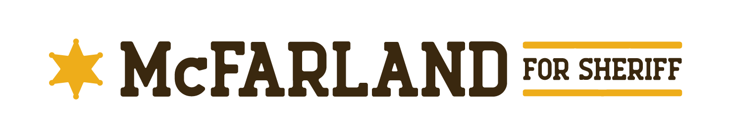 McFarland for Sheriff horizontal logo