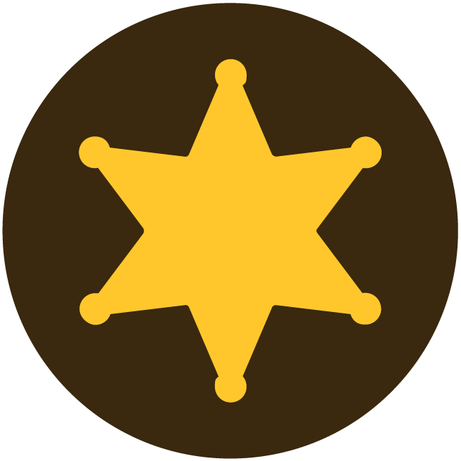Sheriff's star icon
