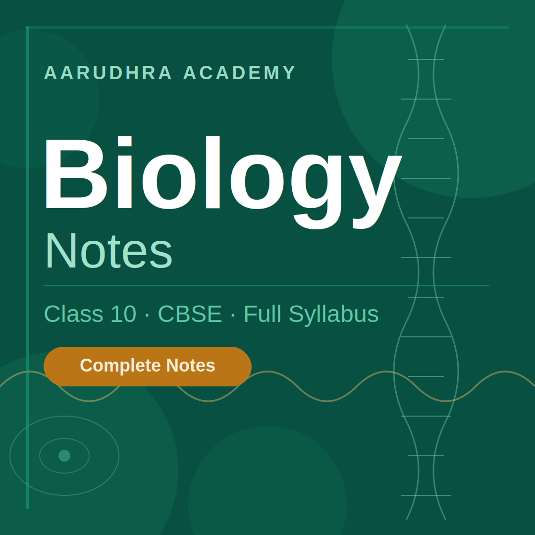Biology Class 10th CBSE Notes